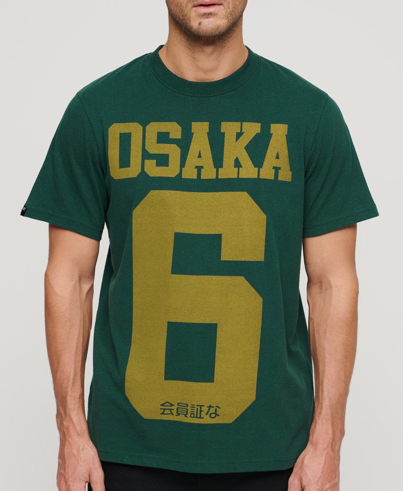 koszulka z grafiką osaka 6 w kolorze bengreen marl