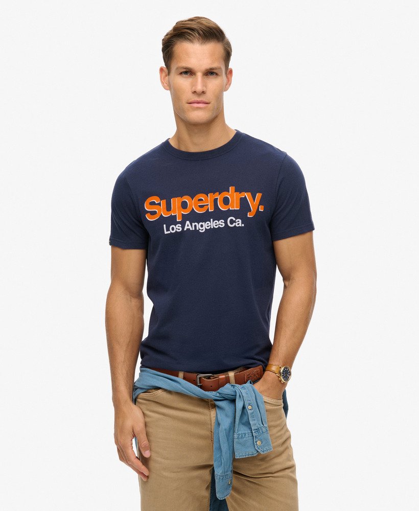 koszulka core logo classic washed w kolorze navy marl