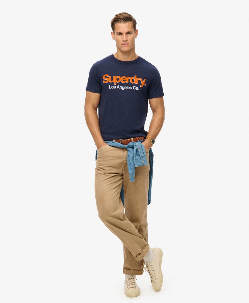 koszulka core logo classic washed w kolorze navy marl