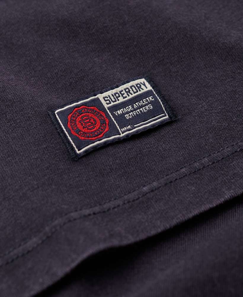 koszulka sportowa z krótkim rękawem w stylu vintage w kolorze granatowym eclipse