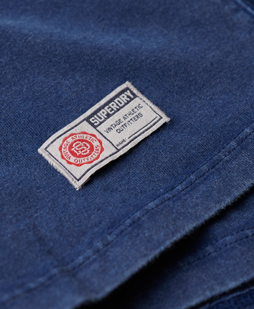 koszulka sportowa z krótkim rękawem w stylu vintage w kolorze supermarine navy