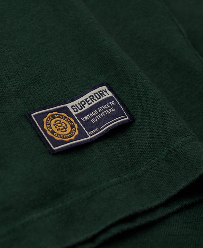 koszulka sportowa z krótkim rękawem w stylu vintage w kolorze emaliowanej zieleni