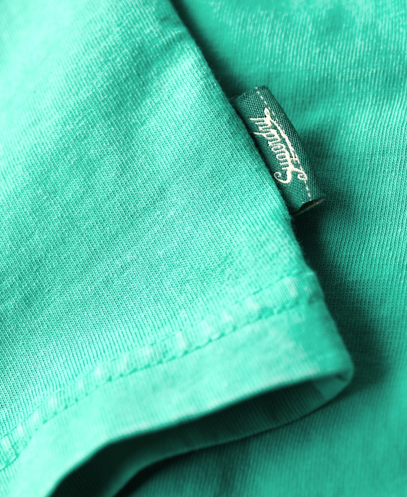 luźna koszulka podróżna neon w kolorze cool green