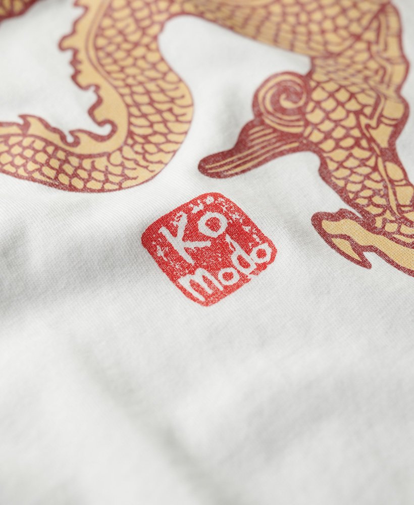 koszulka superdry x komodo vintage w kolorze optic