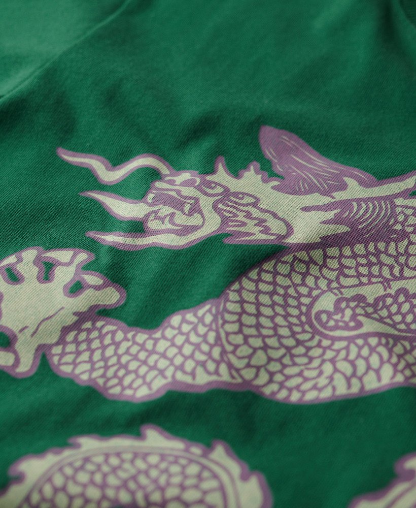 koszulka superdry x komodo vintage w kolorze erin green