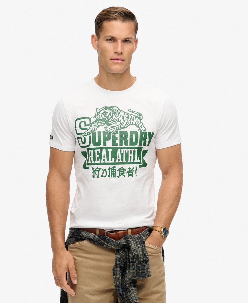 klasyczny sportowy t-shirt w kolorze optic