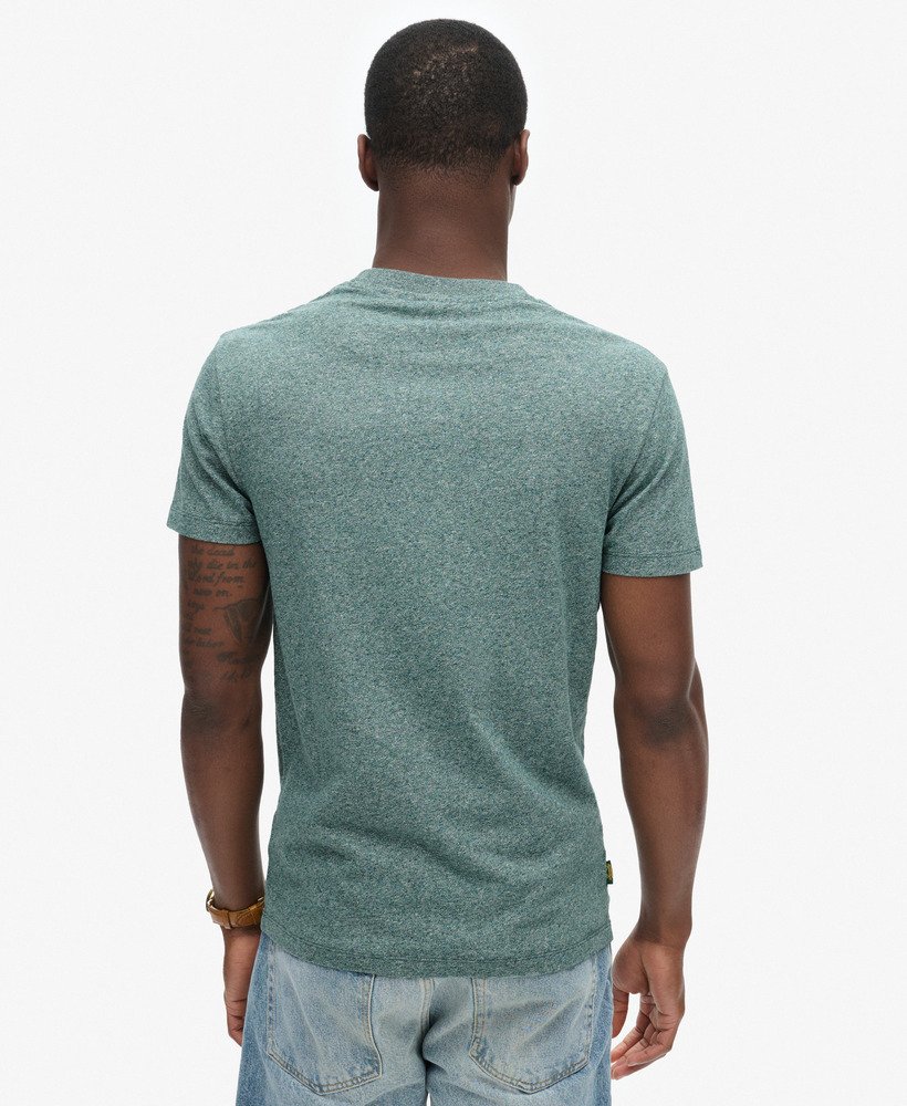koszulka z organicznej bawełny essential z logo w kolorze mid pine green grit