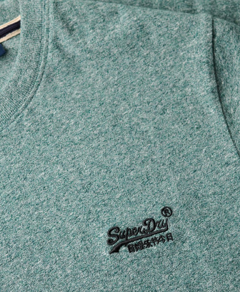 koszulka z organicznej bawełny essential z logo w kolorze mid pine green grit