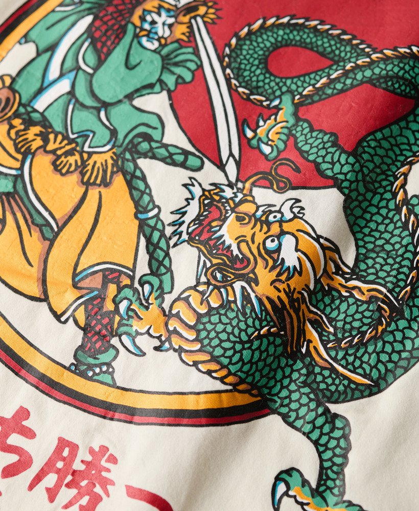 koszulka z grafiką tokyo w kolorze off white