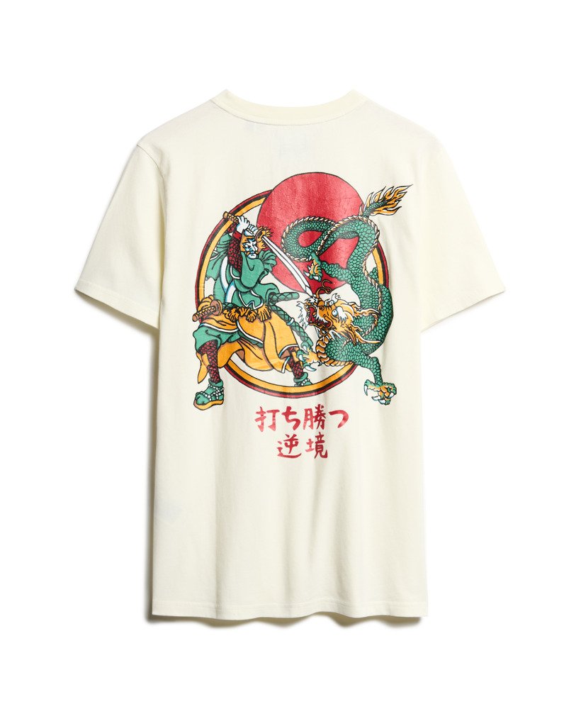 koszulka z grafiką tokyo w kolorze off white