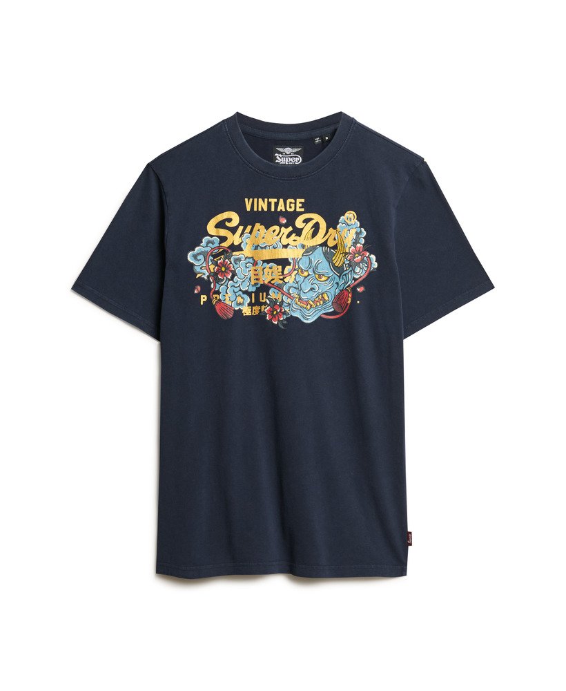 koszulka z grafiką tokyo w kolorze deep navy