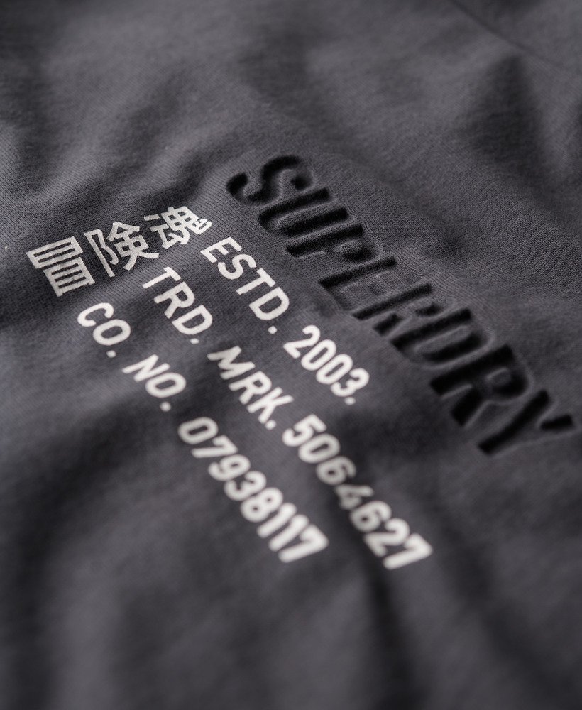 luźna koszulka z logo utility sport w kolorze hebanowym