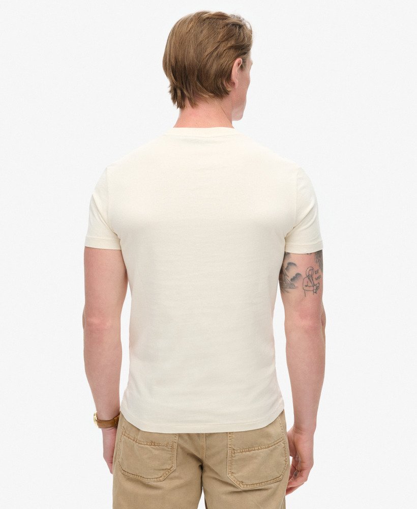 niezbędna koszulka z kieszenią w kolorze washed chalk