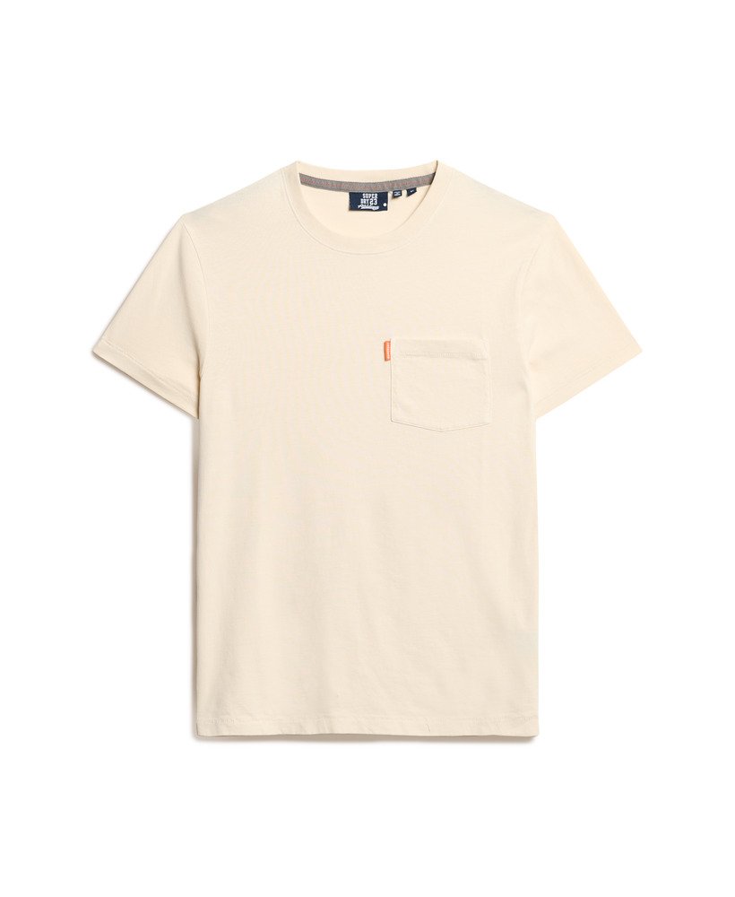 niezbędna koszulka z kieszenią w kolorze washed chalk