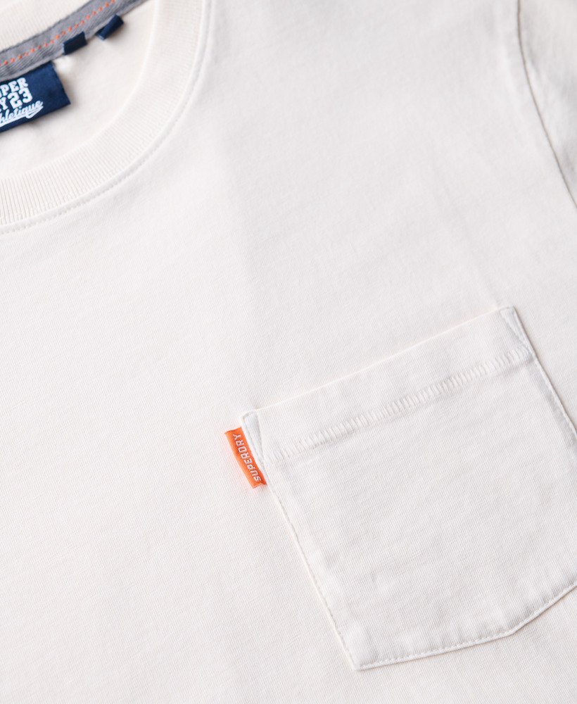 niezbędna koszulka z kieszenią w kolorze washed chalk