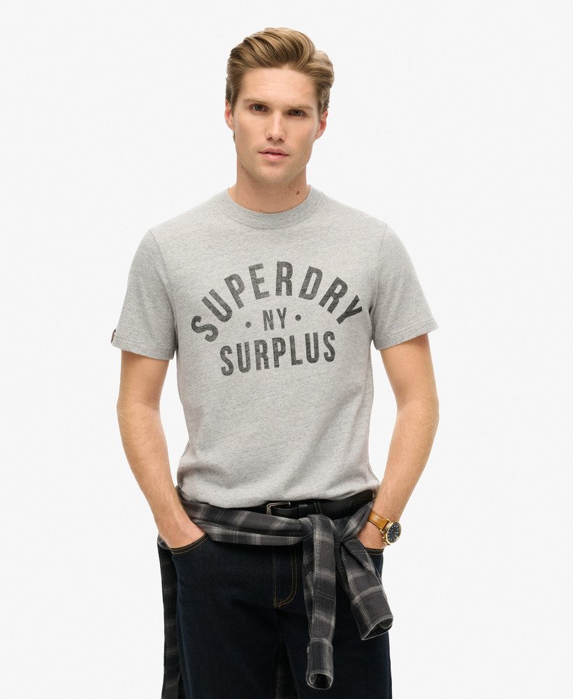 koszulka z grafiką surplus w kolorze szarym grindle