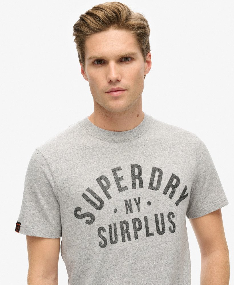 koszulka z grafiką surplus w kolorze szarym grindle