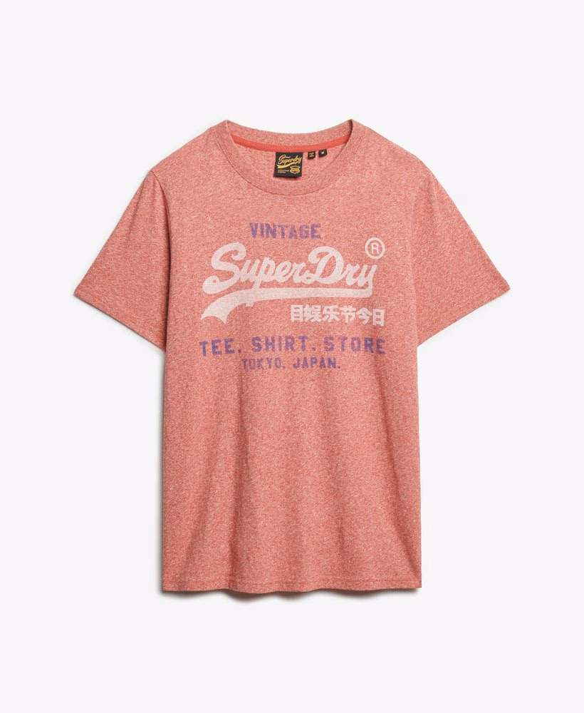 Klasyczny, luźny T-shirt z logo Vintage