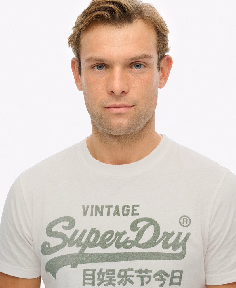 Klasyczny T-shirt z logo Vintage