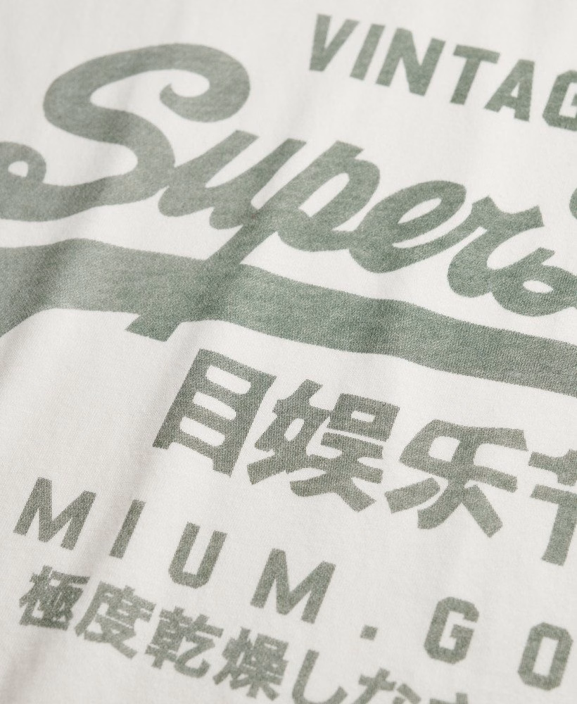 Klasyczny T-shirt z logo Vintage