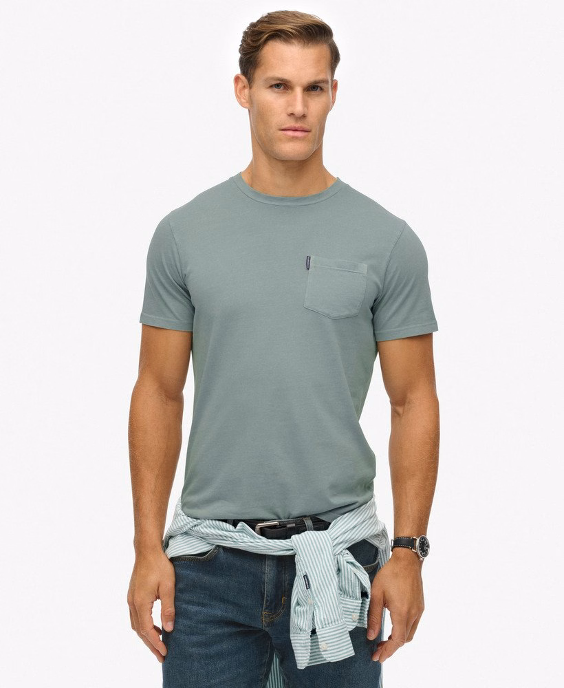 Klasyczny, niezbędny T-shirt z kieszenią