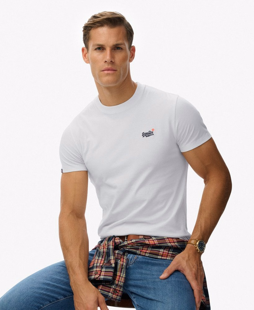 Koszulka z haftowanym kontrastem Essential