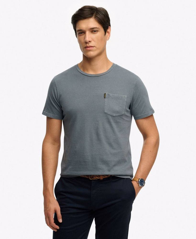 Klasyczny, niezbędny T-shirt z kieszenią