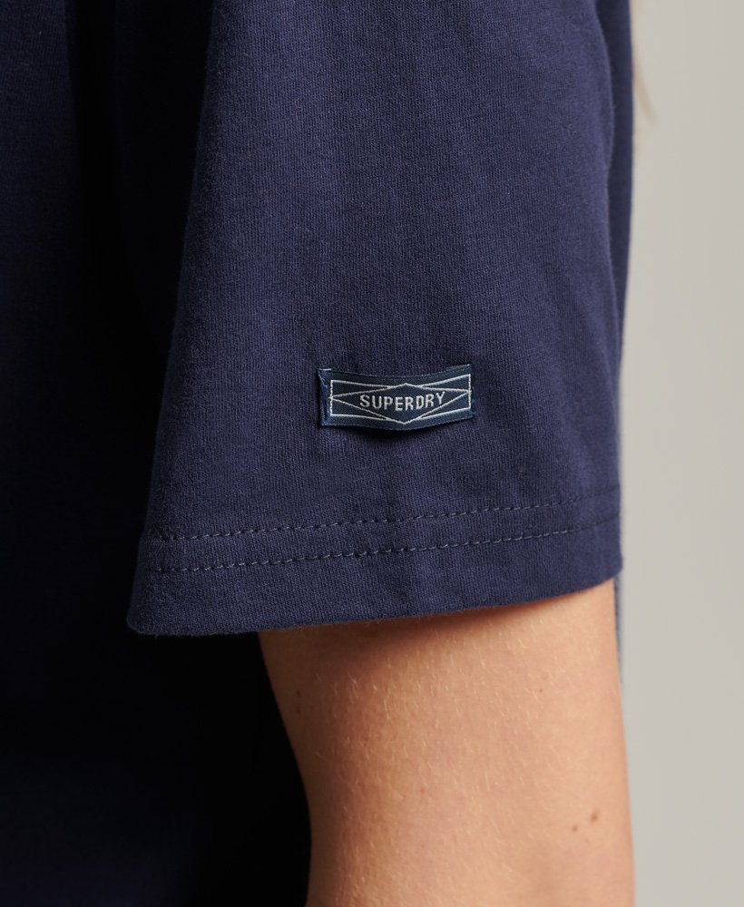 koszulka sezonowa vintage core logo w kolorze atlantic navy