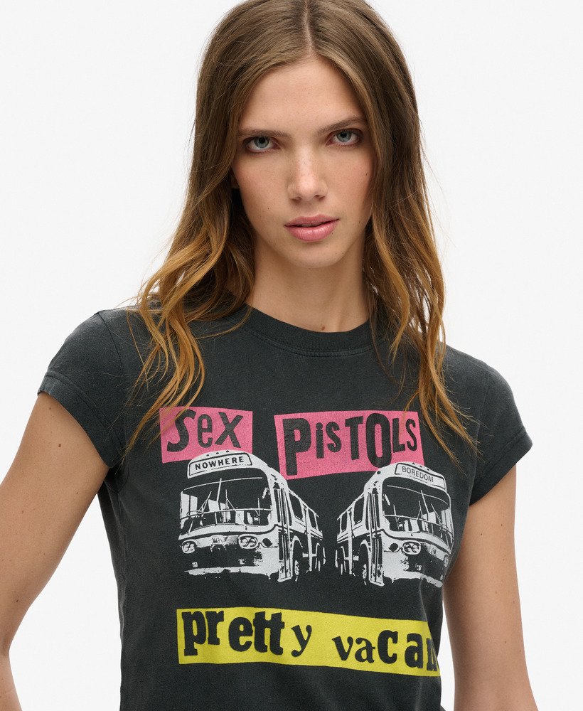 koszulka sex pistols limited edition z krótkim rękawem w kolorze heavy amp black