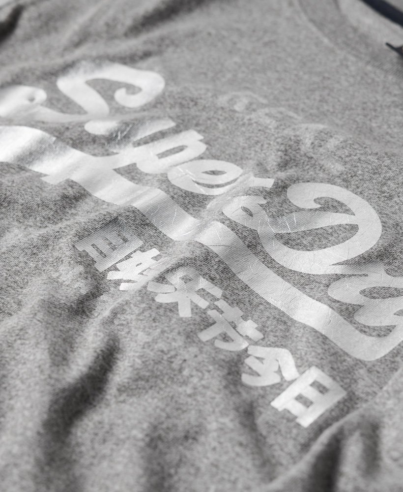 koszulka sportowa vintage logo w kolorze vintage grey fleck marl