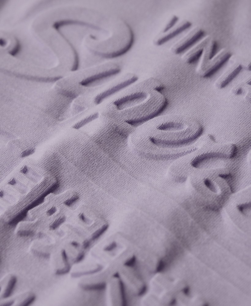 koszulka z wytłoczonym logo vintage w kolorze cosmic sky purple