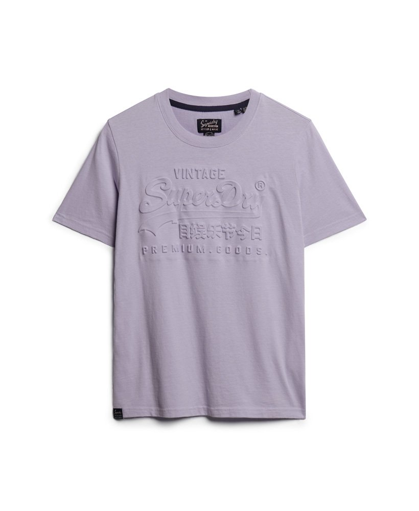 koszulka z wytłoczonym logo vintage w kolorze cosmic sky purple