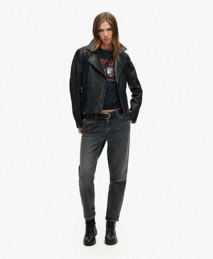 koszulka z krótkim rękawem motley crue x superdry w kolorze heavy amp black