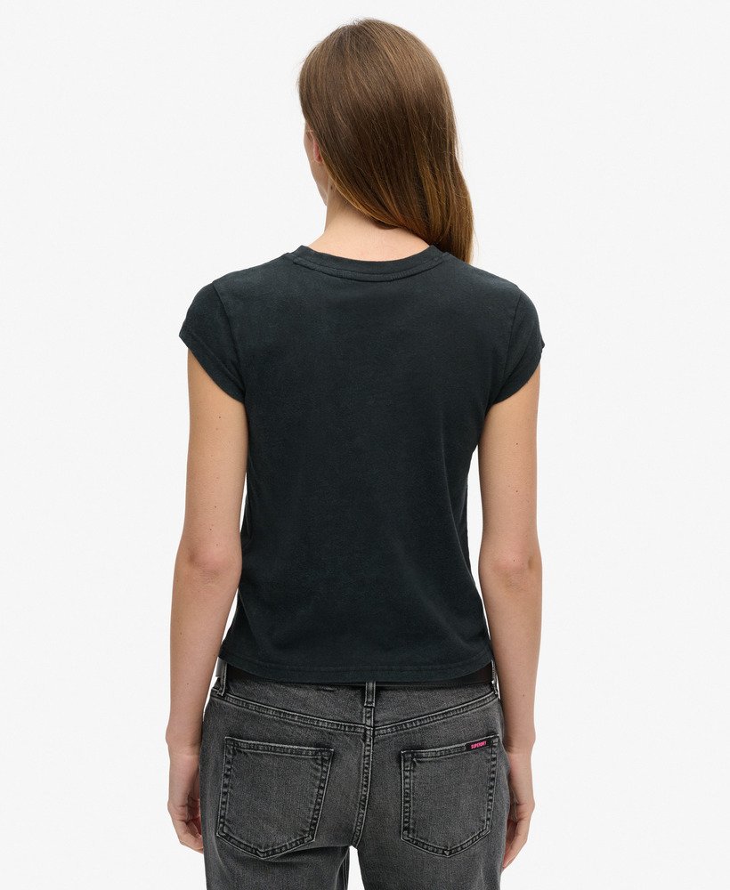 koszulka z krótkim rękawem motley crue x superdry w kolorze heavy amp black