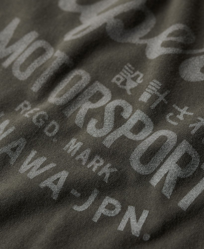 koszulka z grafiką boho biker script w kolorze vintage black
