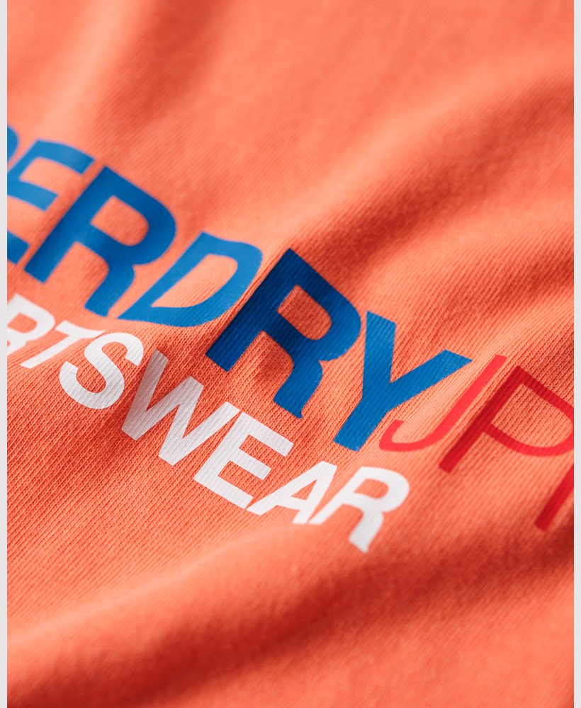 koszulka z logo sportswear relaxed t-shirt w kolorze fusion coral