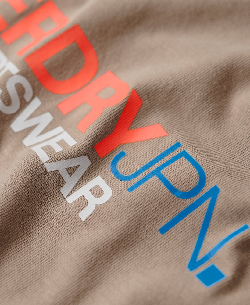 koszulka z logo sportswear relaxed w kolorze ciepŁej szaroŚci
