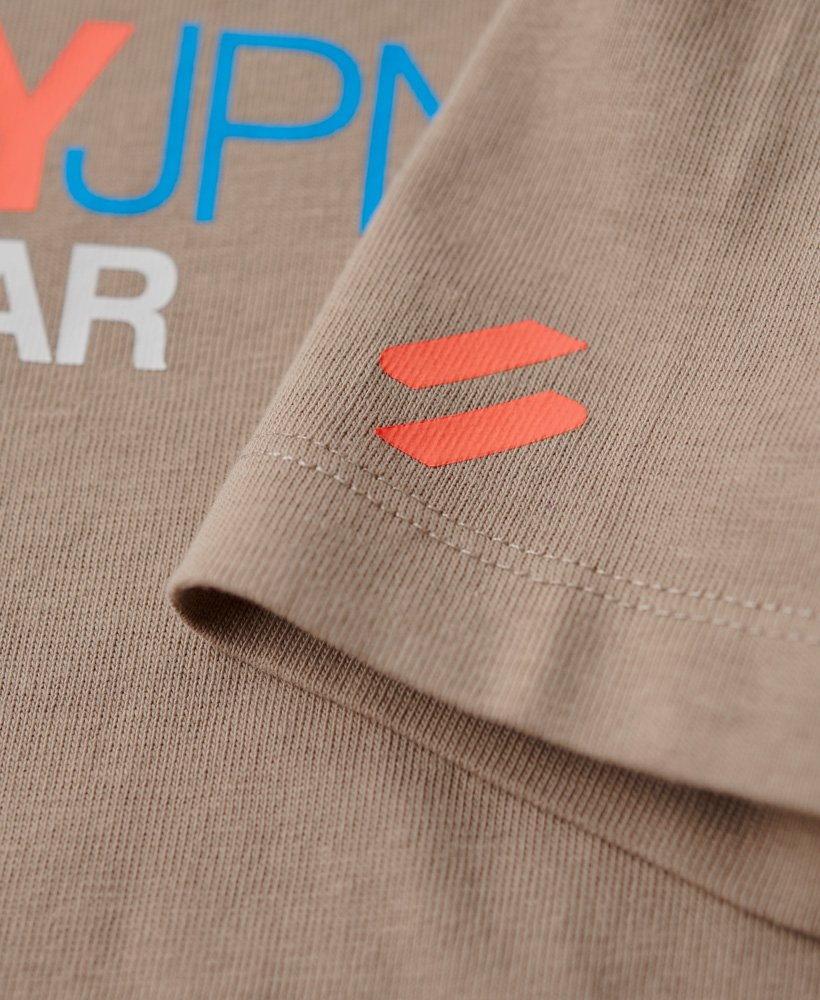 koszulka z logo sportswear relaxed w kolorze ciepŁej szaroŚci