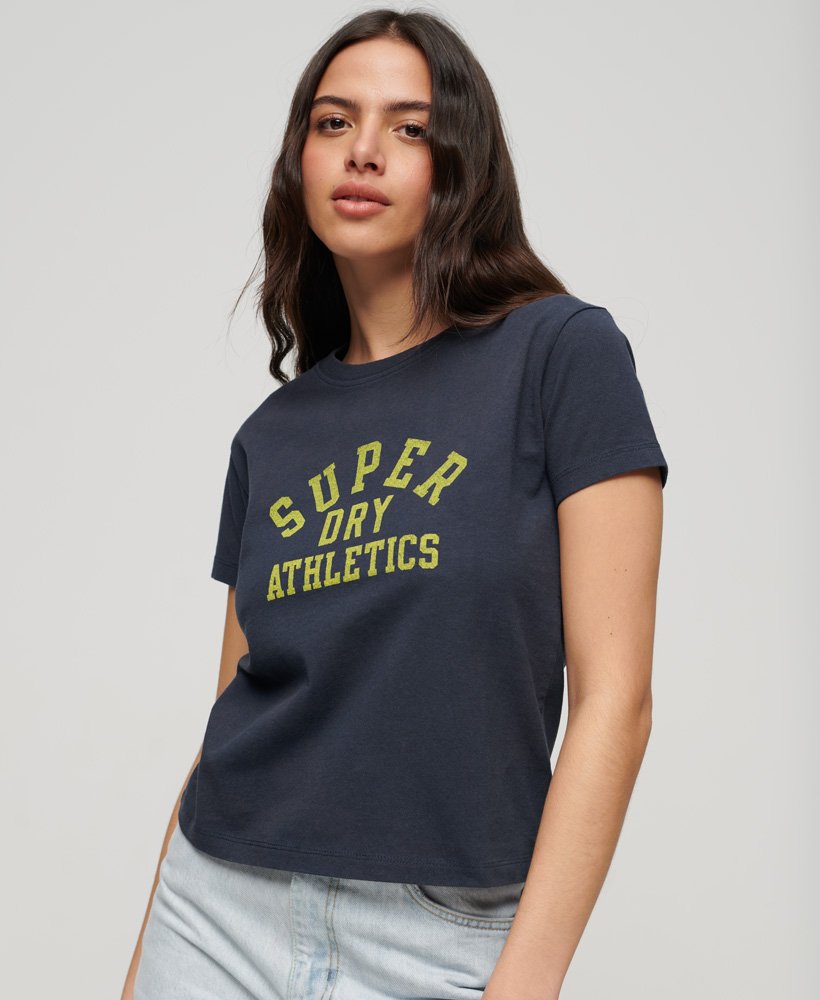 koszulka z grafiką athletic essentials z lat 90. w kolorze granatowo-bordowym