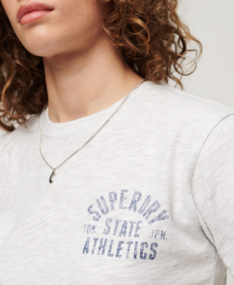 koszulka athletic essentials slub 90s w kolorze cadet grey marl