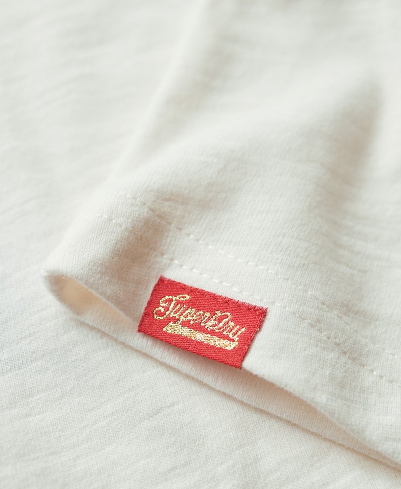 koszulka z grafiką vintage americana w kolorze ecru rich navy