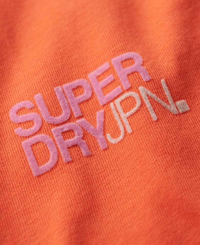 koszulka sportowa z logo o dopasowanym kroju w kolorze hot coral
