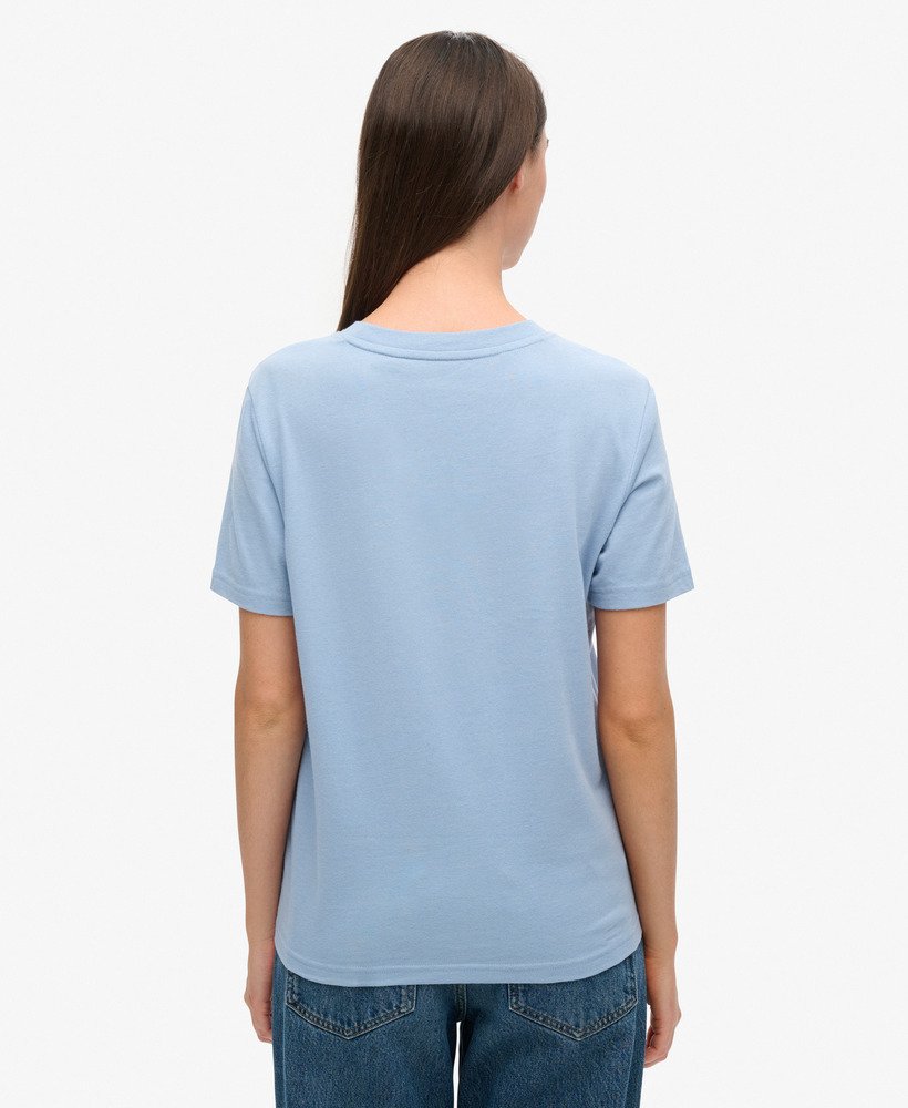 luźna koszulka z grafiką w odcieniu rodeo drive blue heather
