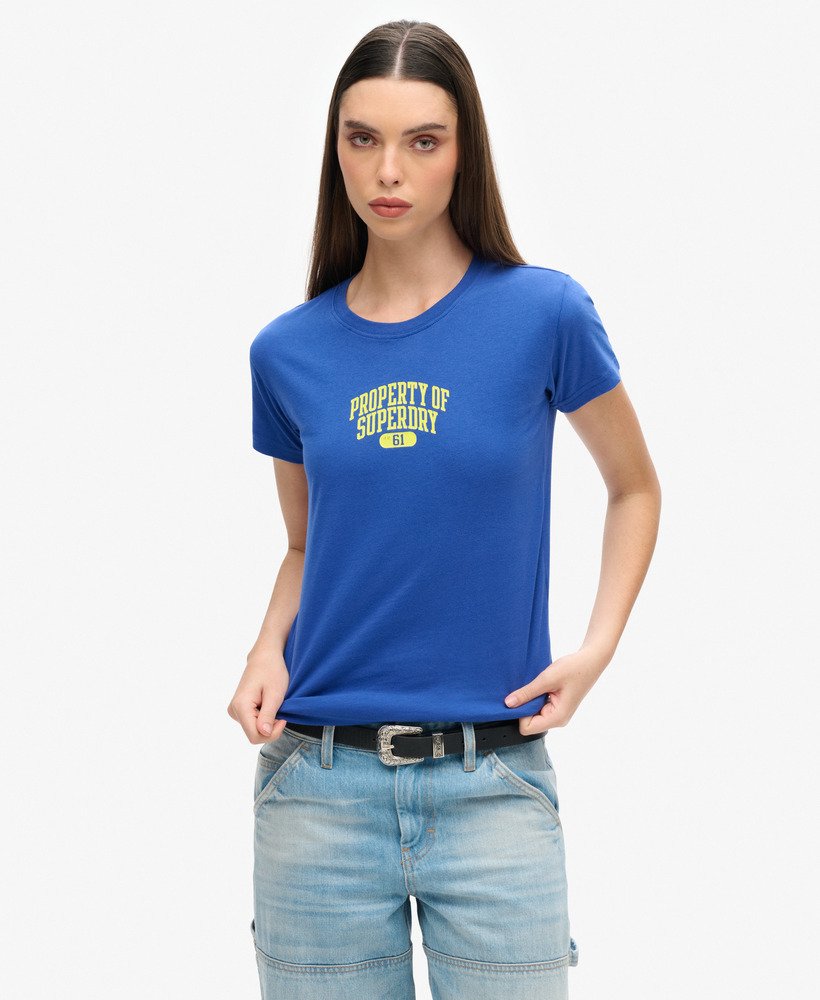koszulka super athletics fitted w kolorze regal blue
