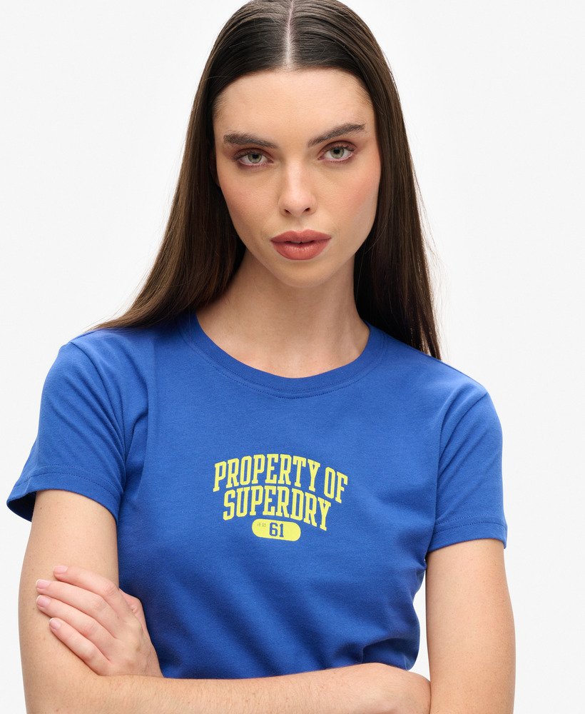 koszulka super athletics fitted w kolorze regal blue