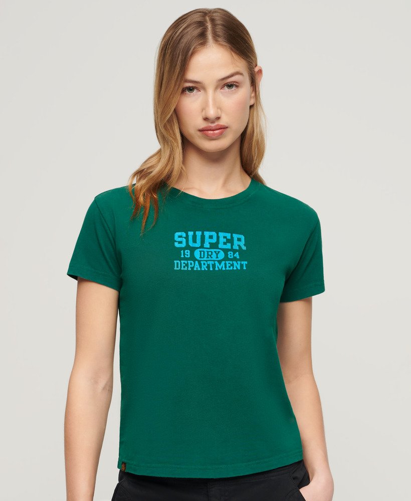 koszulka super athletics fitted w kolorze storm green