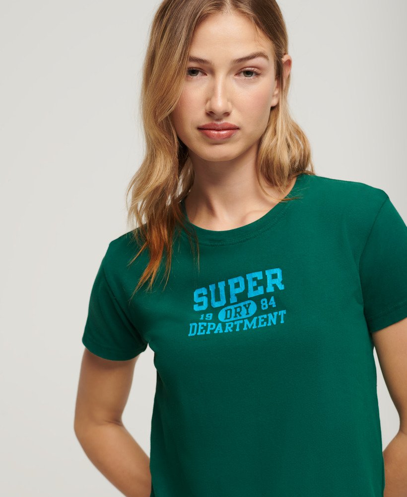 koszulka super athletics fitted w kolorze storm green