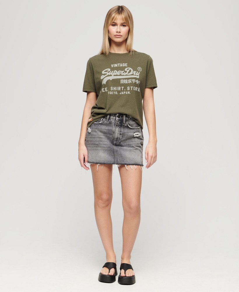 koszulka vintage logo heritage relaxed w kolorze khaki melanż