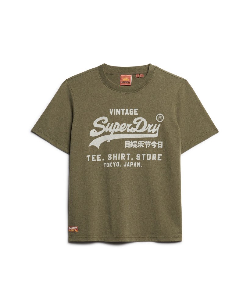 koszulka vintage logo heritage relaxed w kolorze khaki melanż