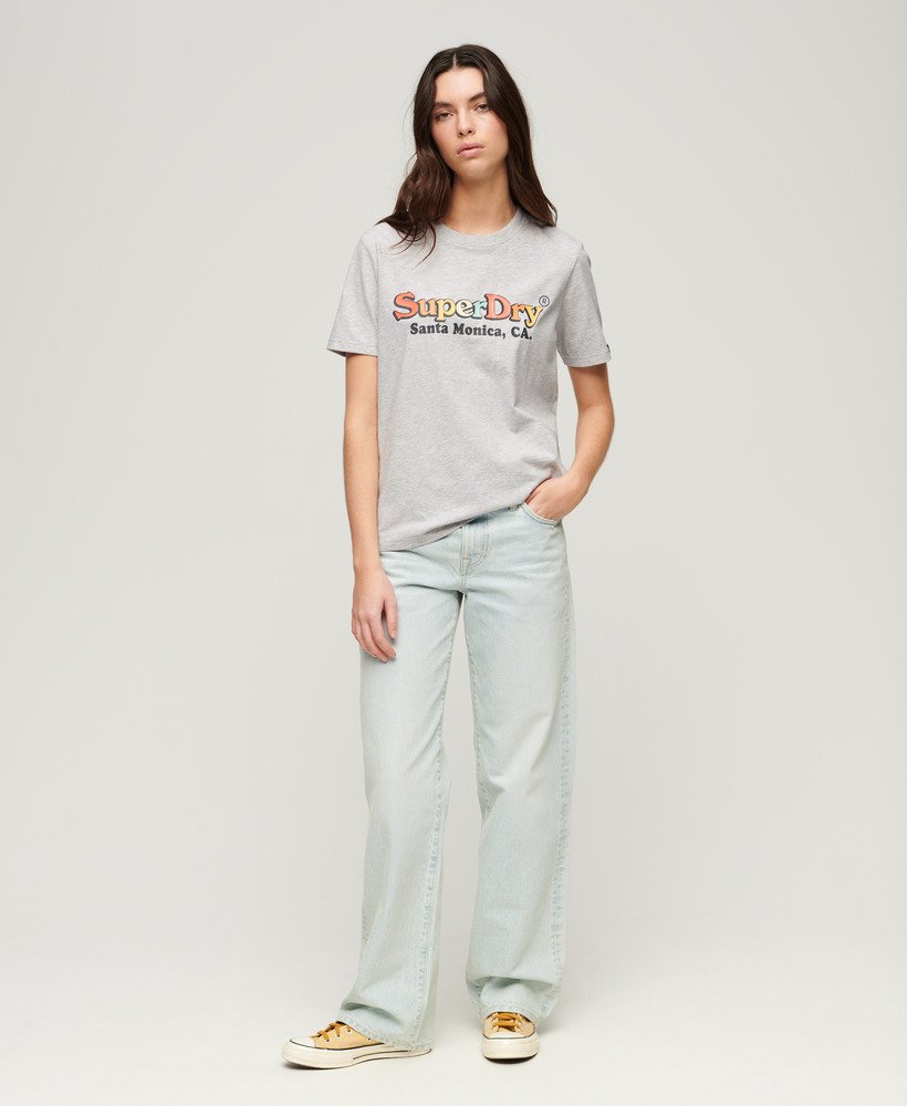 koszulka z logo rainbow o luźnym kroju w kolorze glacier grey marl